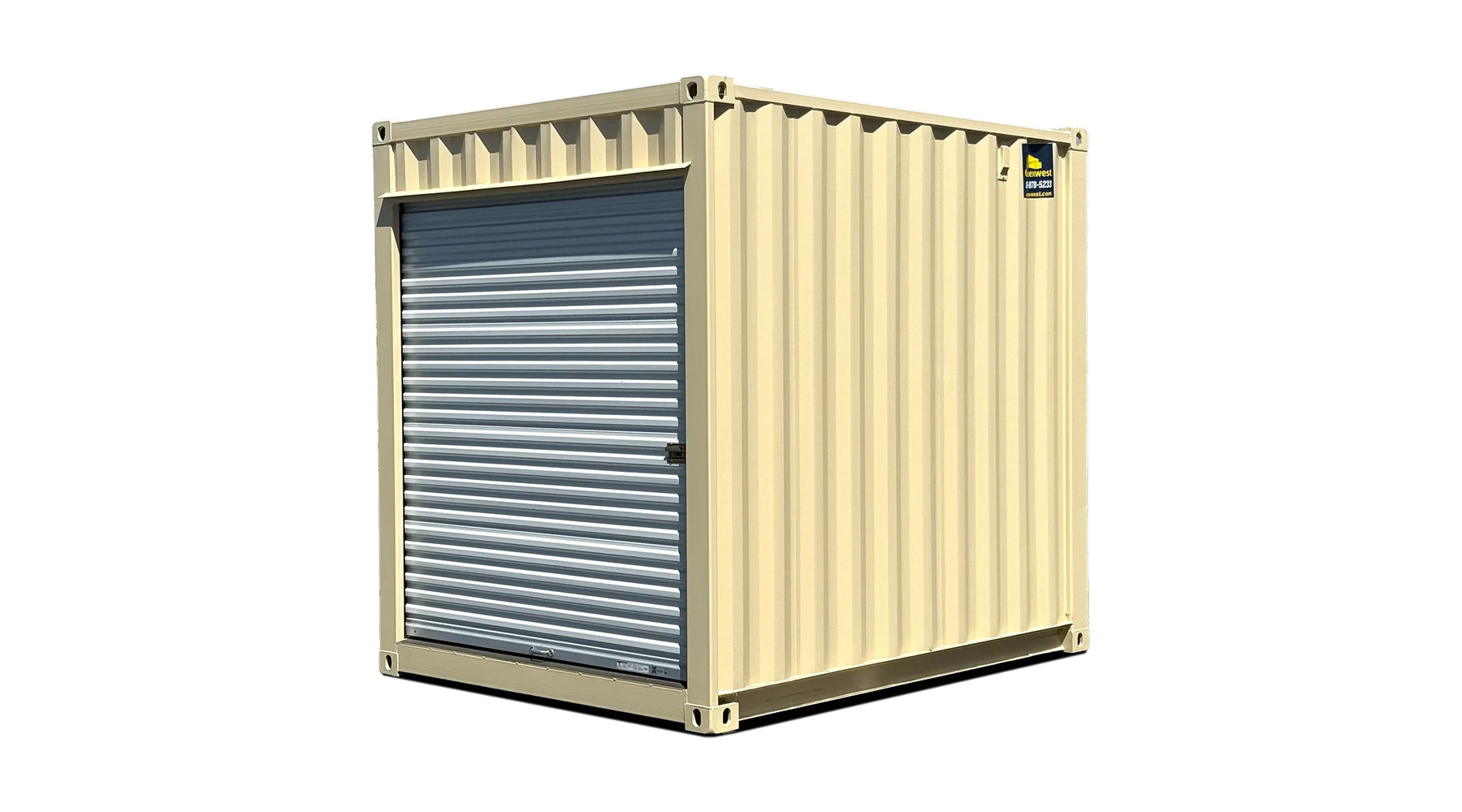 10ft New High Cube Storage Contain w/ Roll-Up Door – product view 1