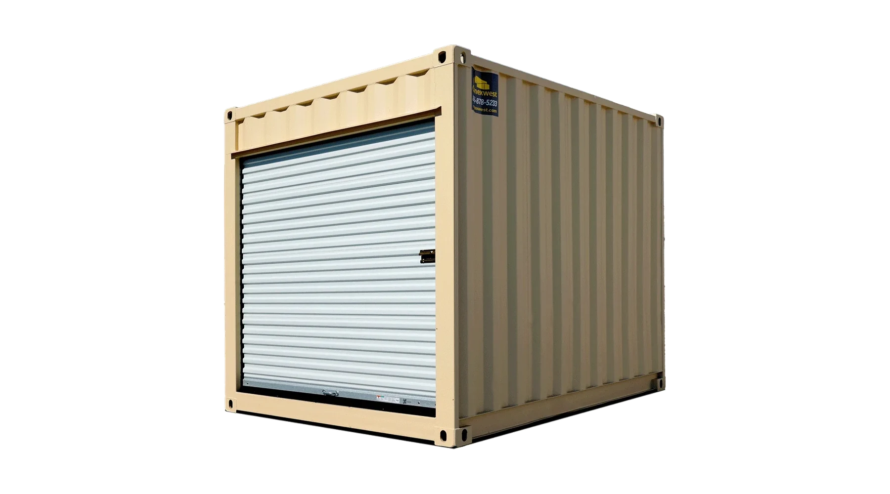10ft Refurbished Storage Contain w/ Roll-Up Door – product view 1