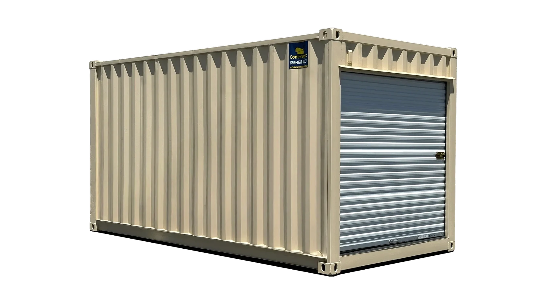 16ft Refurbished Storage Contain w/ Roll-Up Door – product view 1