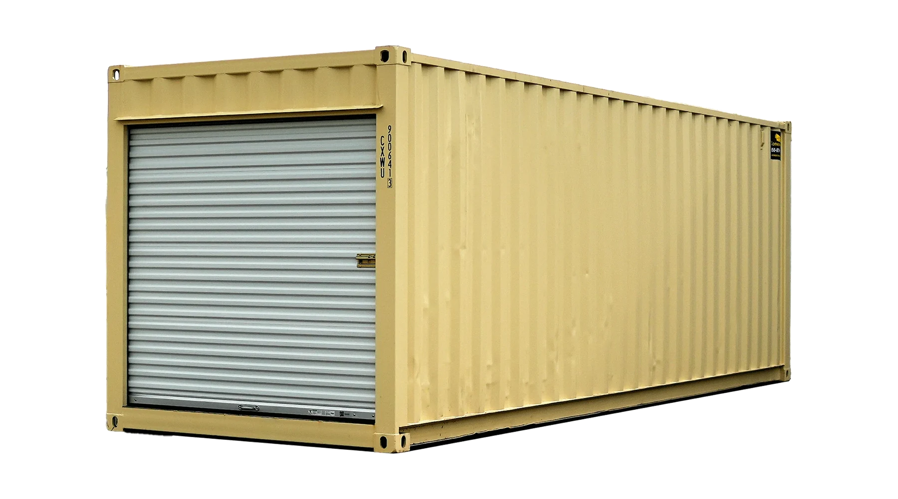 24ft Refurbished Storage Contain w/ Roll-Up Door – product view 1