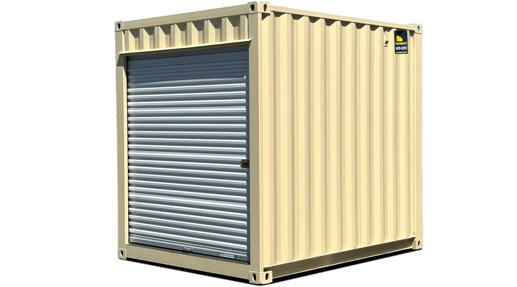 10ft New High Cube Storage Contain w/ Roll-Up Door – product view 1