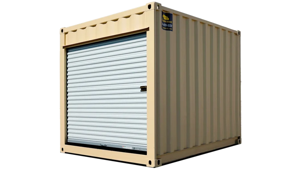 10ft Refurbished High Cube Storage Contain w/ Roll-Up Door – product view 1