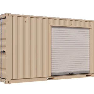 20ft New Storage Contain w/ One 7ft Roll-up Door on Right Side – product view 1