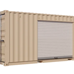 20ft New Storage Contain w/ One 8ft Roll-up Doors on Right Side – product view 1